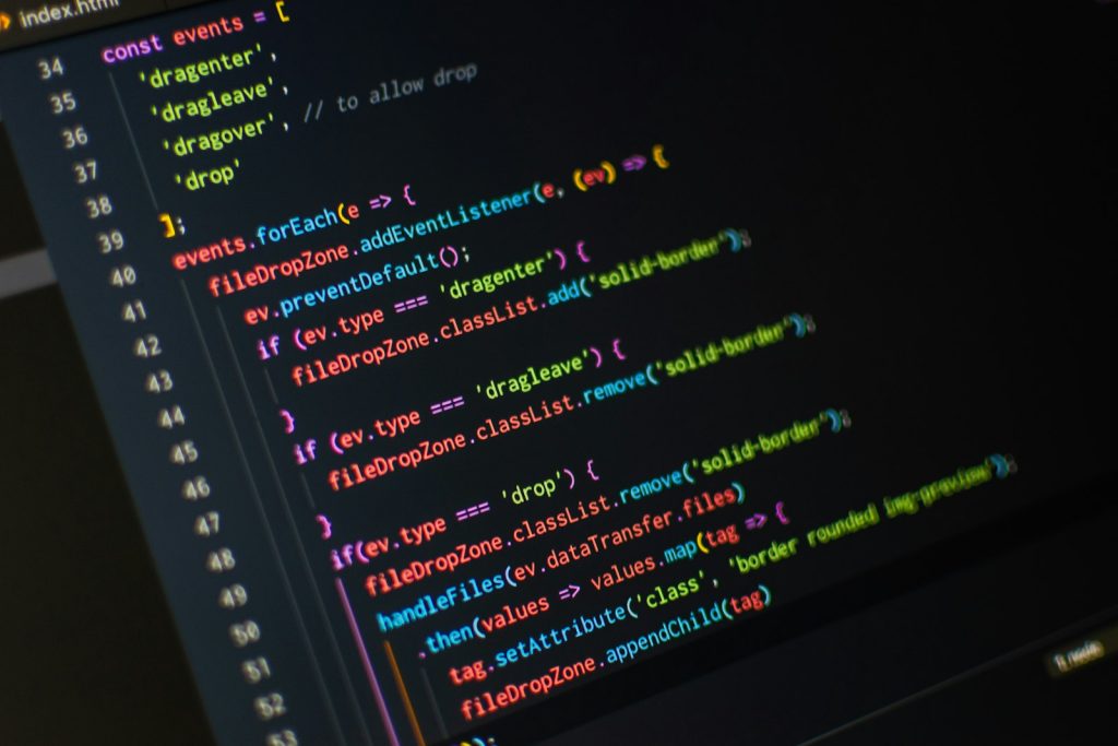 Computer screen with SEO metadata code, representing AI translation of RankMath fields