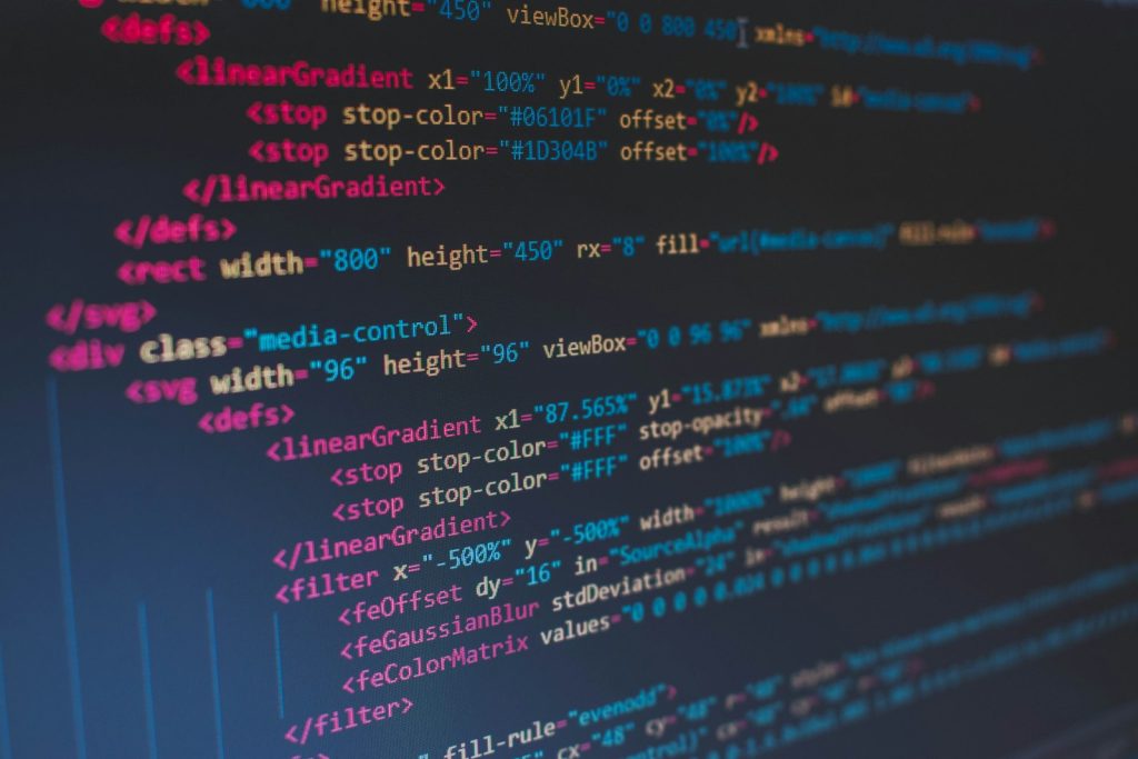HTML code on screen, representing AI translation of WordPress menus and widgets