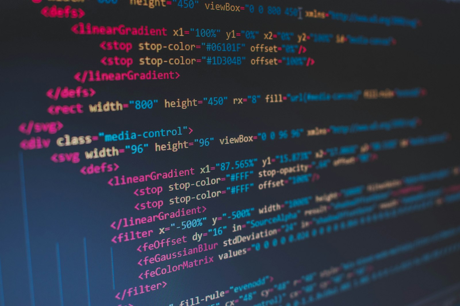 HTML code on screen, representing AI translation of WordPress menus and widgets